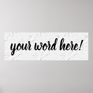 Inspirational Quote Word of the Year Poster