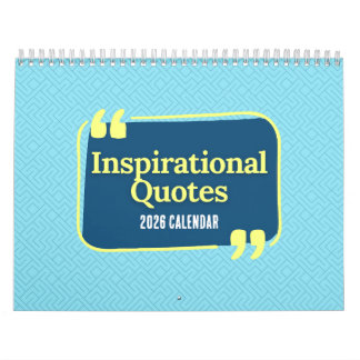 Inspirational Quotes 2026 Calendar Kalender