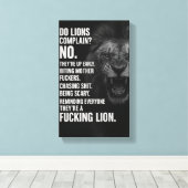 Inspirational Quotes Gym Poster, Wall Decor Office Leinwanddruck (Insitu (Holzboden))