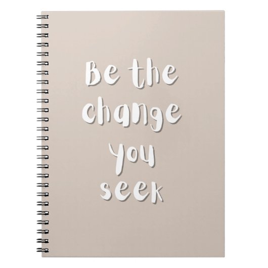 Inspirational Quotes Spiral Notebook Notizblock (Vorderseite)