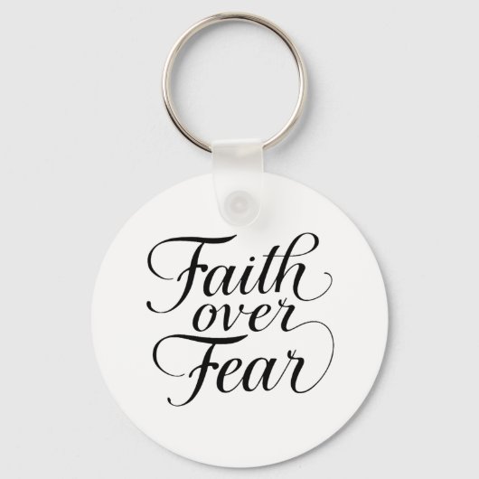 Inspirational Religious Hope Typography Schlüsselanhänger (Vorderseite)