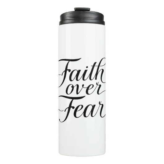 Inspirational Religious Hope Typography Thermosbecher (Vorderseite)
