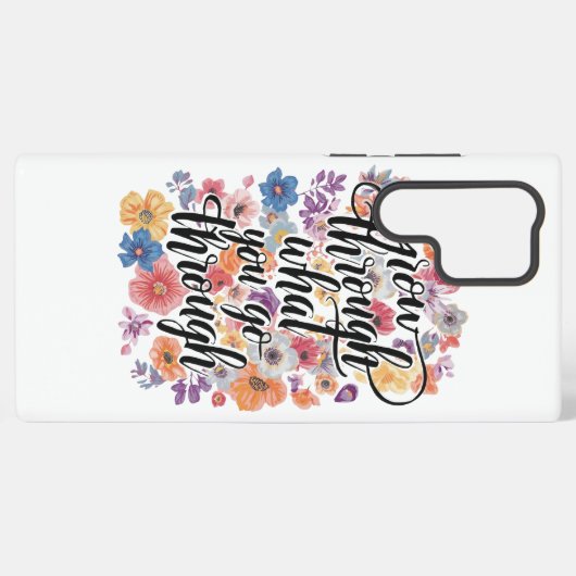 Inspirational Resilience and Strength Message Samsung Galaxy Hülle (Rückseite (Horizontal))