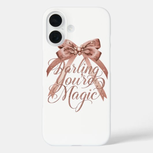 Inspirational Rose Gold Script with Bow Case-Mate iPhone Hülle (Rückseite)