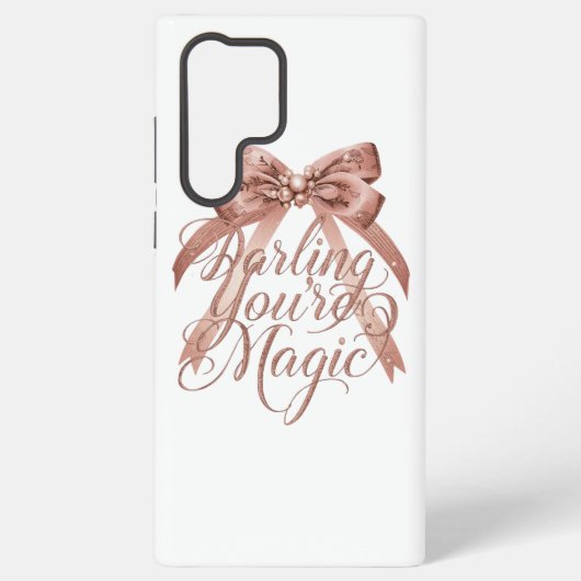 Inspirational Rose Gold Script with Bow Samsung Galaxy Hülle (Rückseite)