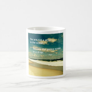 INSPIRATIONAL RUMI OZEAN-ZITAT-FOTO-TASSE KAFFEETASSE