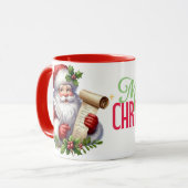 Inspirational Santa Claus Christmas Mug Tasse (Vorderseite Links)