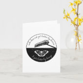 Inspirational Saying Butterfly Cool Quote Nature Karte (Gelbe Blume)