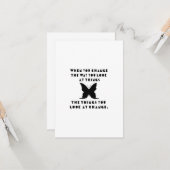 Inspirational Saying Change of Perspective Karte (Vorderseite/Rückseite Beispiel)