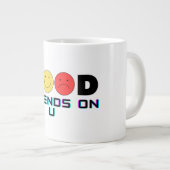 Inspirational Self-Care Jumbo Coffee Mug Jumbo-Tasse (Vorderseite Rechts)