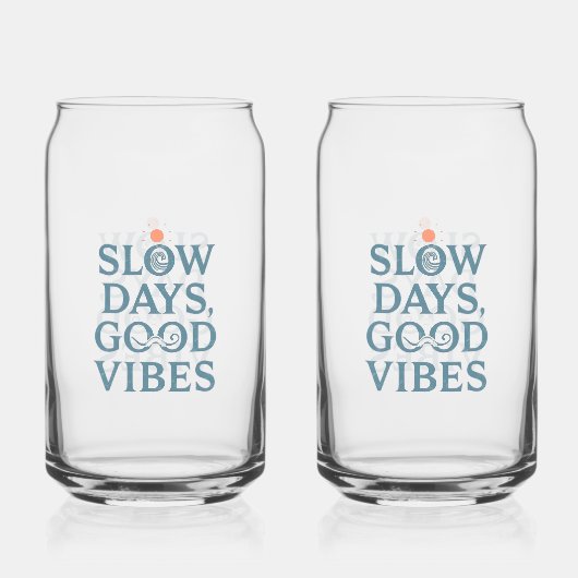 Inspirational Simple Living and Good Vibes Dosenglas (Vorderseite)