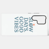 Inspirational Simple Living and Good Vibes Samsung Galaxy Hülle (Rückseite (Horizontal))