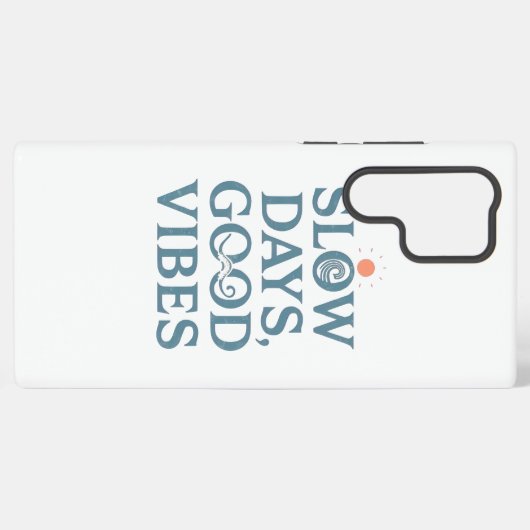 Inspirational Simple Living and Good Vibes Samsung Galaxy Hülle (Rückseite (Horizontal))