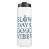Inspirational Simple Living and Good Vibes Thermosbecher (Vorderseite)