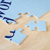 Inspirational Social Work World Quote Blue Puzzle (Seite)