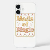 Inspirational Sparkly "Made of Magic" Case-Mate iPhone Hülle (Rückseite)
