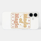 Inspirational Sparkly "Made of Magic" Case-Mate iPhone Hülle (Rückseite (Horizontal))