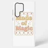 Inspirational Sparkly "Made of Magic" Samsung Galaxy Hülle (Rückseite)