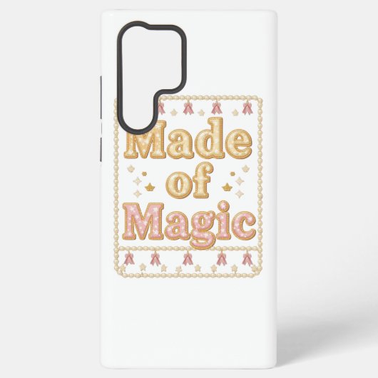 Inspirational Sparkly "Made of Magic" Samsung Galaxy Hülle (Rückseite)