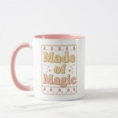 Inspirational Sparkly "Made of Magic" Tasse (Links)