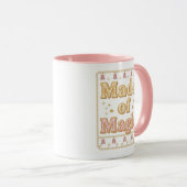 Inspirational Sparkly "Made of Magic" Tasse (VorderseiteRechts)