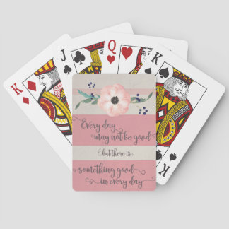 Inspirational Sprichwort-Spielkarten Spielkarten