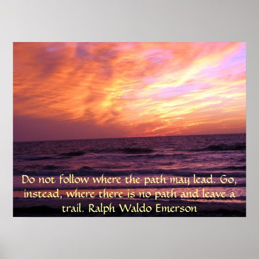 Inspirational Sunset Emerson Poster (Vorne)