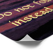 Inspirational Sunset Emerson Poster (Ecke)