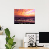 Inspirational Sunset Emerson Poster (Heimbüro)