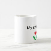 Inspirational Tasse - Freude mit Blume (Mittel)