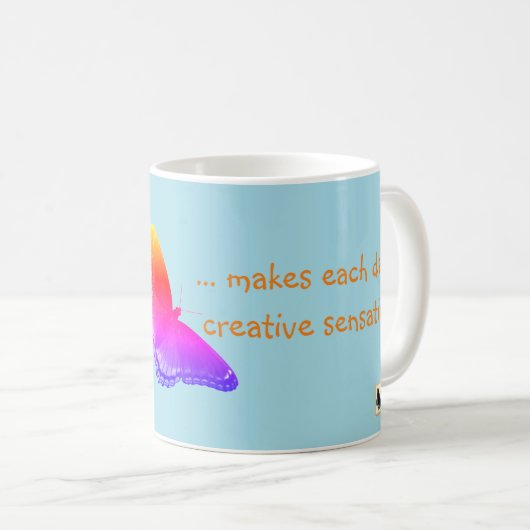 Inspirational Tasse - steigen Sie oben (VorderseiteRechts)