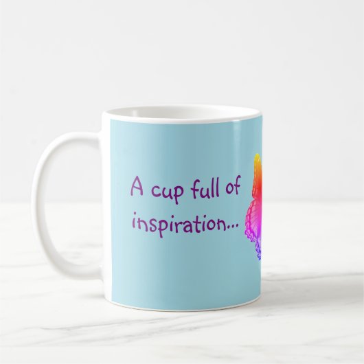 Inspirational Tasse - steigen Sie oben (Links)