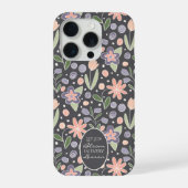Inspirational Teacher Floral Design Phone Case iPhone Hülle (Rückseite)
