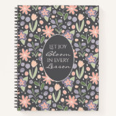 Inspirational Teacher Journal–Let Joy Bloom Design Notizblock (Vorderseite)