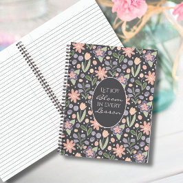 Inspirational Teacher Journal–Let Joy Bloom Design Notizblock