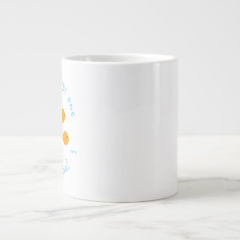 Inspirational Teacher Quote Cute Goldfish Jumbo-Tasse
