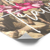 Inspirational Travel Poster - Desert Rose (Ecke)