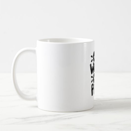 Inspirational Typography Design Classic Mug Kaffeetasse (Links)