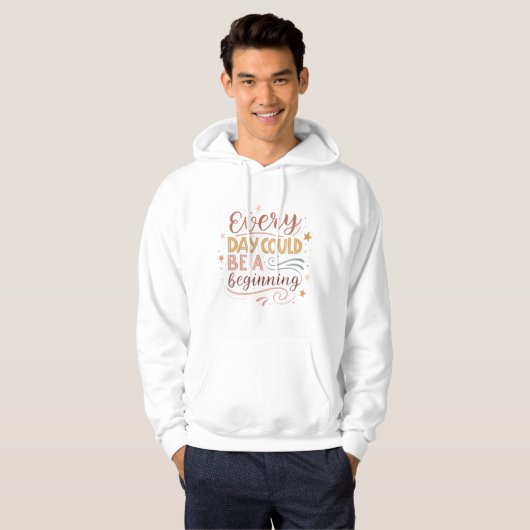 Inspirational Typography Design Hoodie (Vorne ganz)