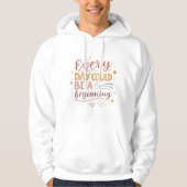 Inspirational Typography Design  Hoodie (Vorderseite)