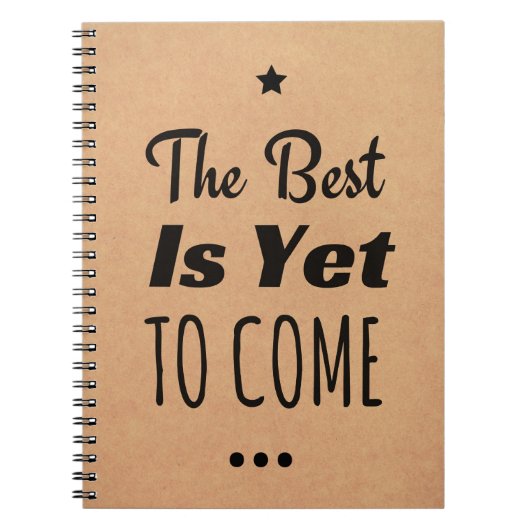 Inspirational u. motivierend Notizbuch, Notizblock (Vorderseite)