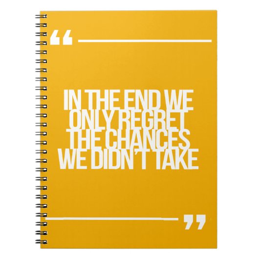 Inspirational und motivierend Zitate Notizblock (Vorderseite)