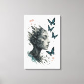 Inspirational Wall Art | Butterfly Transformation Leinwanddruck (Vorderseite)