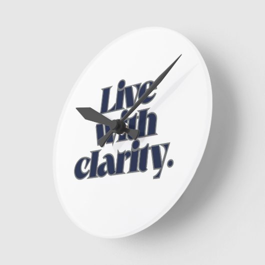 Inspirational Wall Clock – Modern Minimalist Runde Wanduhr (Winkel)