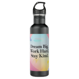 Inspirational Water Bottle – "Dream Big" Motivatio Edelstahlflasche
