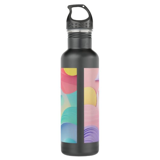 Inspirational Water Bottle – "Dream Big" Motivatio Edelstahlflasche (Rückseite)
