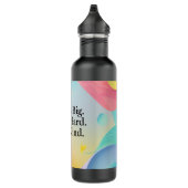 Inspirational Water Bottle – "Dream Big" Motivatio Edelstahlflasche (Rechts)