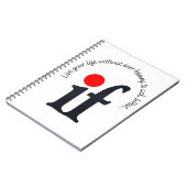 Inspirational 'What if' Notepad Notebook Notizblock (Linke Seite)