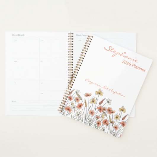 Inspirational Wildflower Progress Planner Planer (Anzeige)