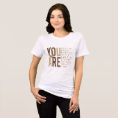 Inspirational Women's Empowerment  Tri-Blend Shirt (Vorderseite voll)